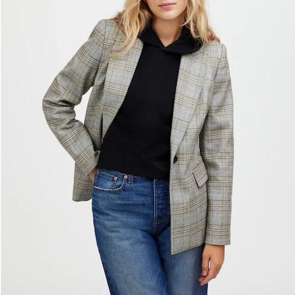 NWT Madewell Ponte Relaxed Fit Stretch Hoodie Sweatshirt Jet Black Size Large - Picture 2 of 9